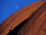Moon over Uluru